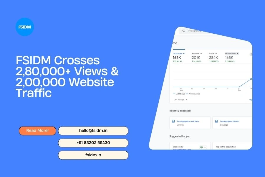 FSIDM Crosses 2,80,000+ Views & 2,00,000 Website Traffic – Proof That SEO is Not Dead, It’s Upgraded