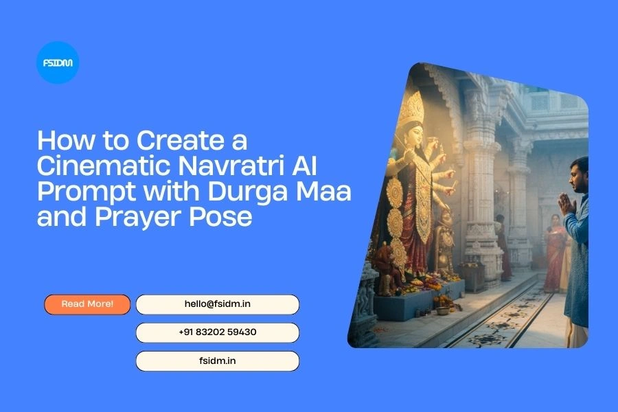 How to Create a Cinematic Navratri AI Prompt with Durga Maa and Prayer Pose