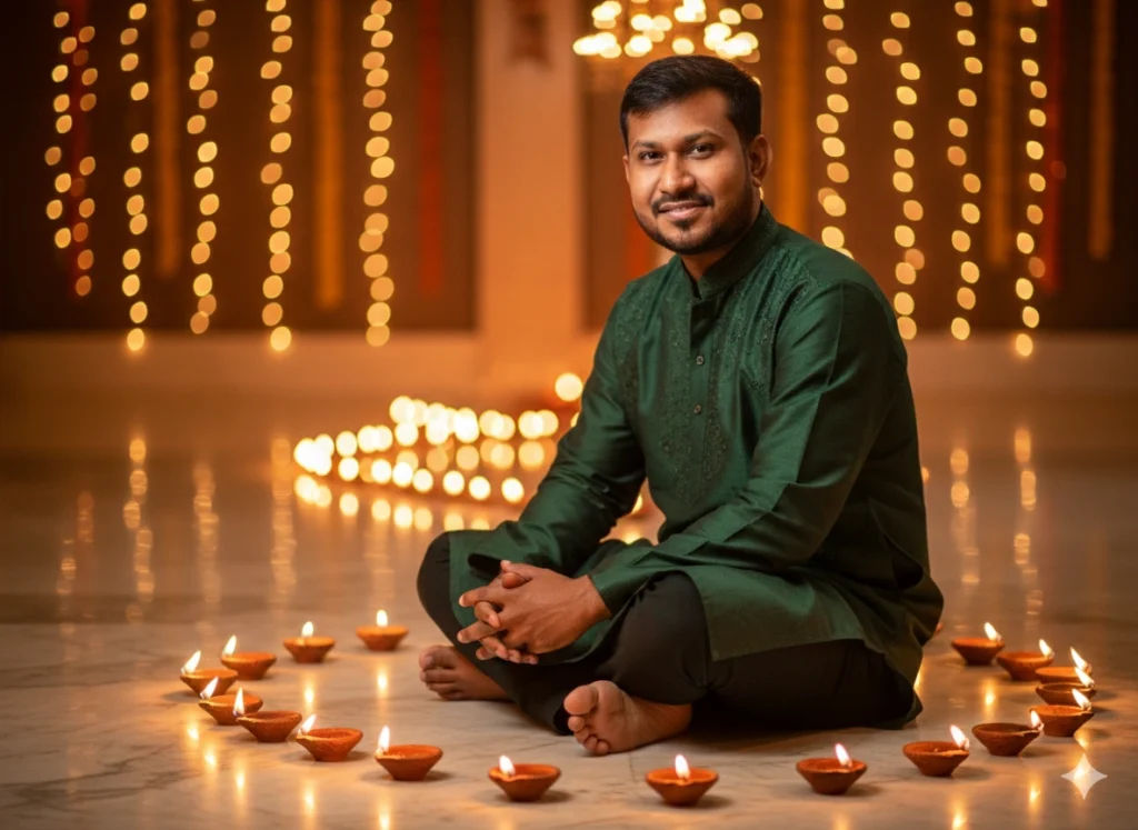 Prompt 5 – Sitting with Diyas