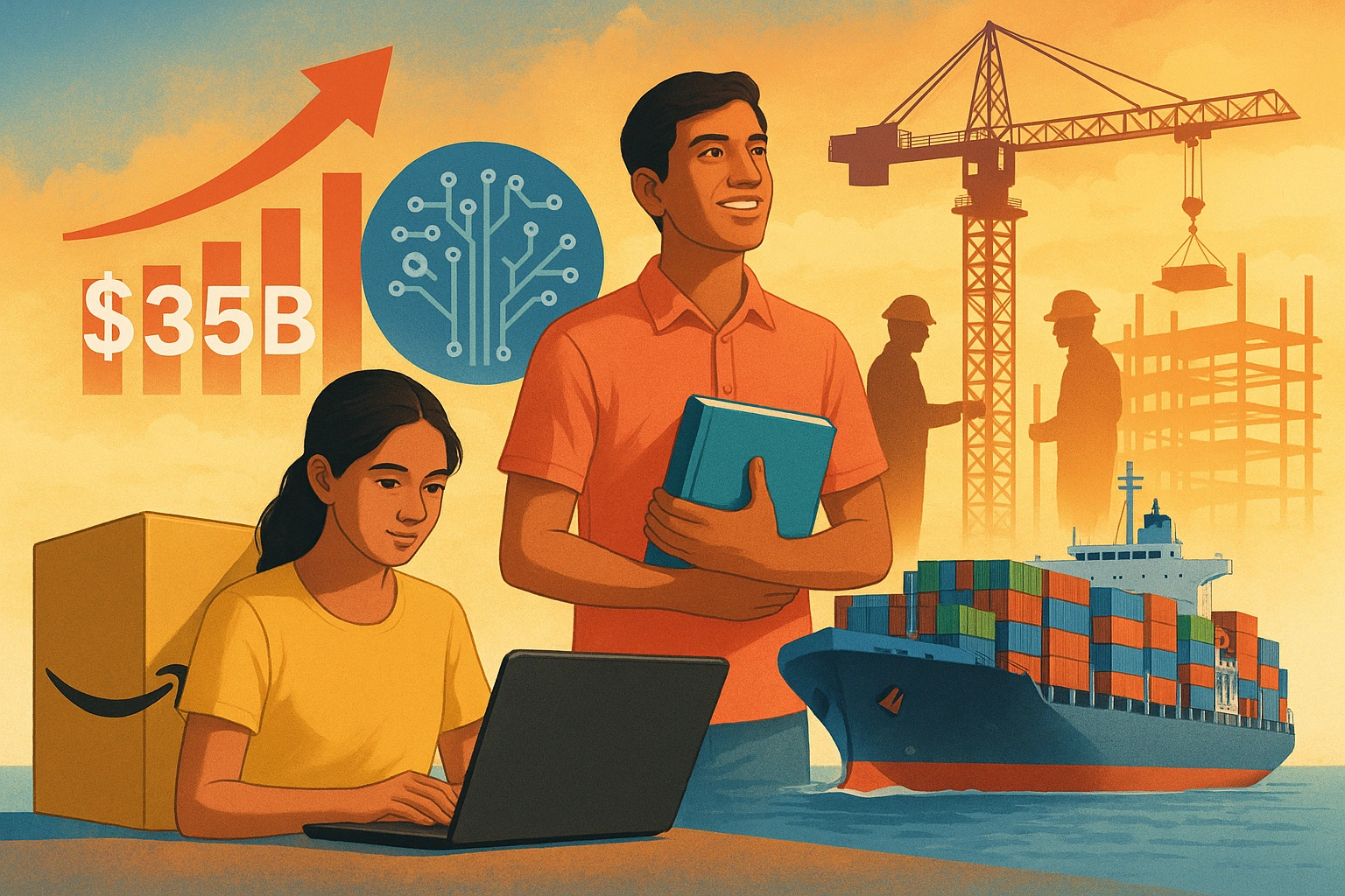 Amazon’s $35 Billion Investment in India — What It Means for Students, Jobs & the Digital Future