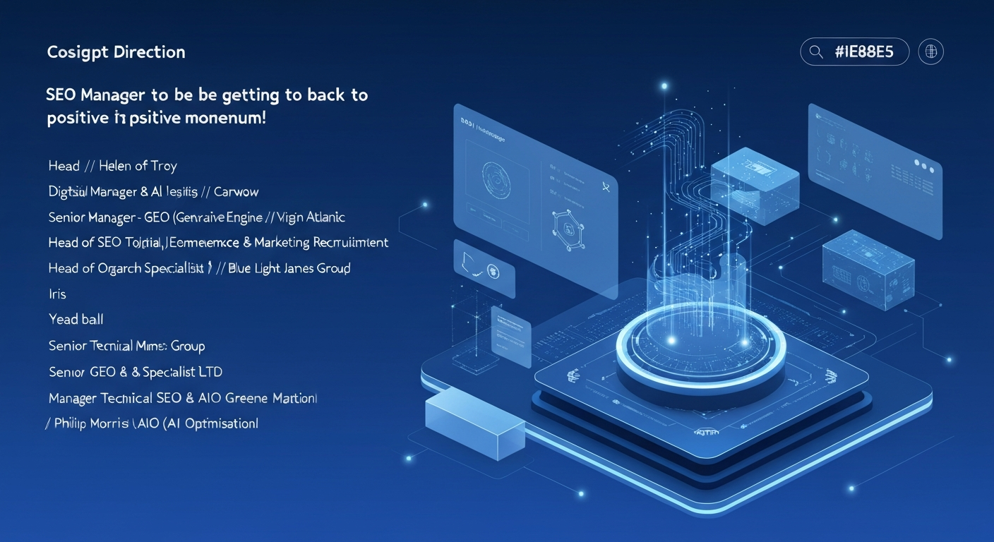 SEO & GEO Jobs: AI Optimisation Driving Industry Momentum