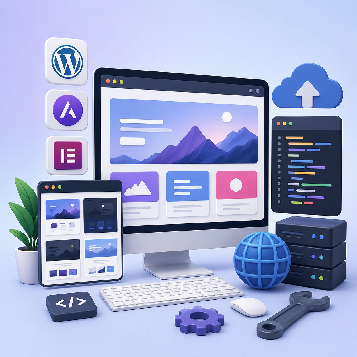 Web Setup Interface WordPress Website Setup & Installation Guide