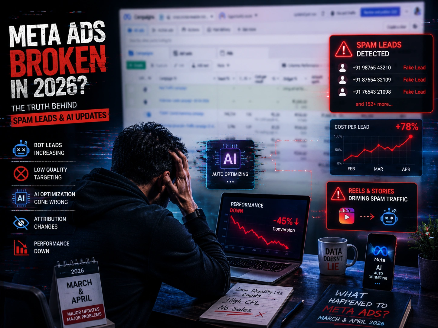 What Happened to Meta Ads in March & April 2026 Spam Leads, AI Updates & Performance Issues