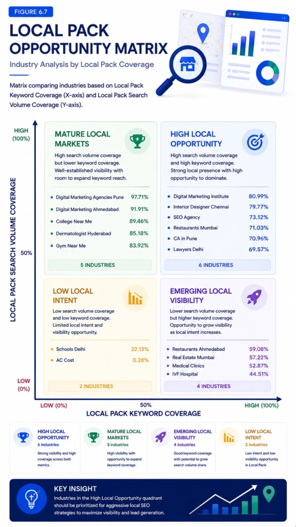 Figure 6.7 – Local Pack Opportunity Matrix