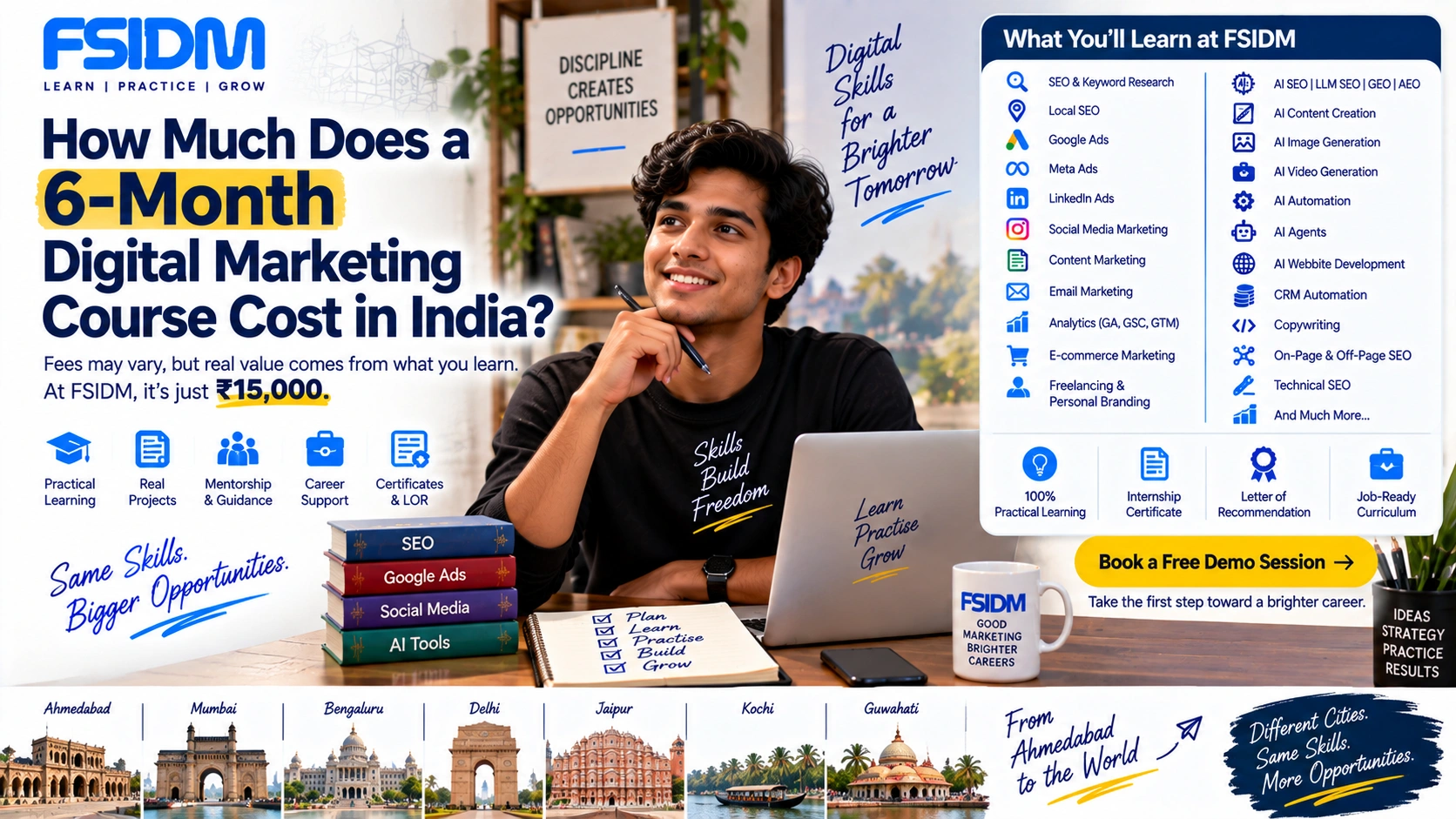 How Much Does a 6-Month Digital Marketing Course Cost in India