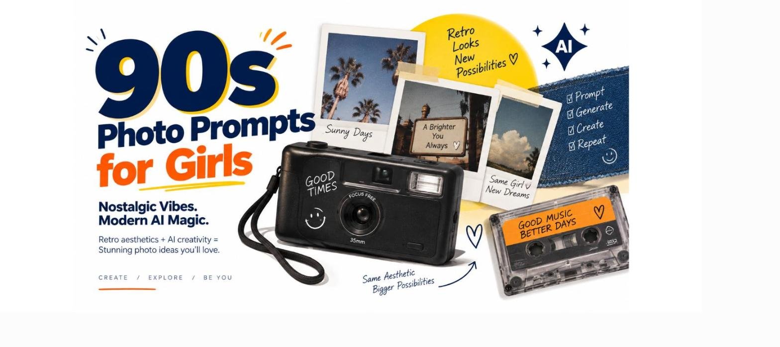 90s Photo Prompt for Girls: 15 Viral AI Prompts to Try in 2026 (Copy-Paste)